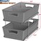 2 Tier Bathroom Storage Drawer Organizer (Gray) 8.3"L x 14.4"W x 9.8"H
